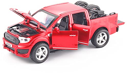 MOOKEENONE 1/32 RC Truck Alloy Druckcasts Pull Back Car Modell Offroad Truck Spielzeug Kinder für Ford Raptor F350 Ranger