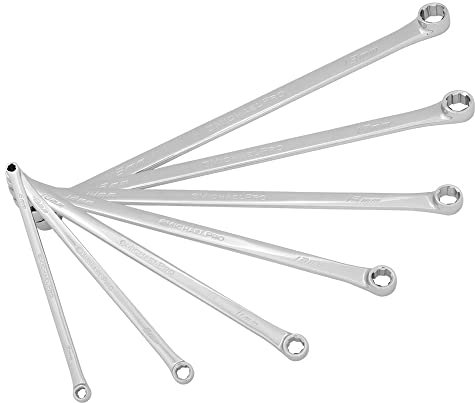 MichaelPro MP001213 7Pc Extra Long Bolt Extractor Wrench Set (Metric) | 6-Point Rounded Box End Nut & Bolt Remover | Rounded, Stripped, Thin Bolt & Nut Remover