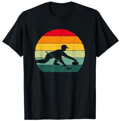 Vintage Curling Sports D'hiver Maillot Curling T-Shirt