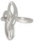 SIPURIS Hexen Knoten Ring Keltischer Knoten Ring Hexerei Edelstahl Geometrischer Hexenknoten Ring Wiccan Fingerringe Hochzeit Band Stapelbarer Ring Schmuck für Frauen (9, Keltischer Knoten/Silber)