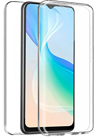 TBOC Coque Compatible avec Vivo Y76 5G [6.58 Pouces] - Housse [Transparent] Complète [Silicone TPU] Full Body [360 Degrés] Intégral Protection Avant Arrière Portable Etui Anti Choc Rayures Móvil