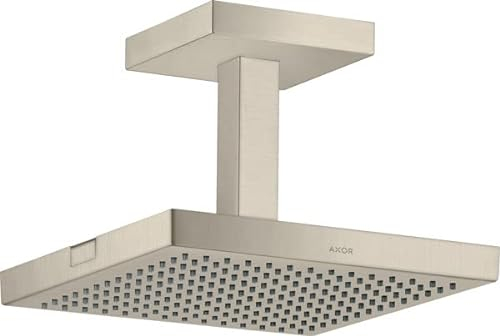 hansgrohe AXOR ShowerSolutions Kopfbrause 240/240 1jet, Deckenanschluss, 10929820, Farbe: Brushed Nickel