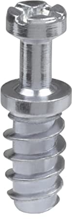 Amig - Perno para Excéntrica - Ø 6 x 15,5 mm - 10 Unidades - Tornillo de Estrella para Ensamblado de Tableros - Ideal para Unión de Estantes y Muebles - Acero Zincado