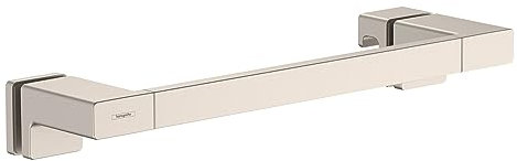 Hansgrohe AddStoris Moderner Duschtürgriff aus gebürstetem Nickel, 7,6 cm, 41759820