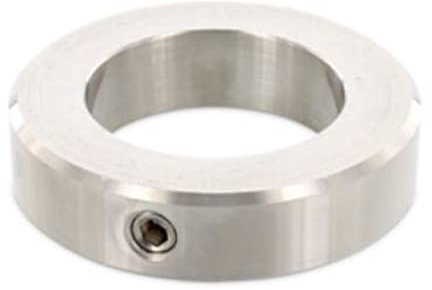 Stellringe mit Gewindestift A5 Edelstahl V2A 4 Stück Stellringe 5X10X6 mm DIN 705, Gewindestift ISO 4027, rostfreier Edelstahl A2 VA