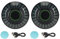 Cyrank 2PCS Auto-LED-Leuchten, 32-Bit-Farbe, Intelligente Auto-Innenbeleuchtung, RGB-Innenbeleuchtung, Magnetisches LED-Rhythmuslicht Für Auto Und Zuhause