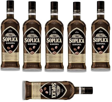 6 Flaschen Soplica Kaffee-Likör/Kawowa a 500ml 25% Vol.