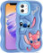 Koecya for iPhone 11 Case 6.1 Cute Cartoon 3D Character Funny Girly Cases for Girls Boys Women Teens Kawaii Unique Fun Cool Silicone Soft Aesthetic Protective Cover for Apple i Phone 11, Stit