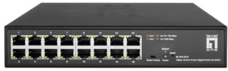 LevelOne GES-2216 Hilbert 10-Zoll-Gigabit-Smart-Lite-Switch mit 16 Ports