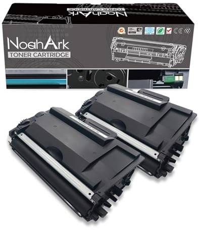 NoahArk Kompatibel für TN3480 TN-3480 Tonerkartusche Ersatz für Brother DCP-L5500DN L6600DW HL-L5000D L5100DN L5100DNT L5200DW L5200DWT L6250DN L6300DW L6300DWT MFC-L5700DN L5750DW (2 Schwarz)