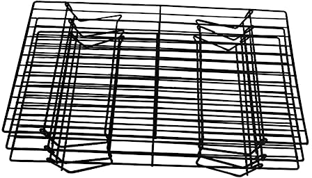 Sosoport 3 Three Tier Grill Fish Grill Net Stainless Steel Cooling Racks Camping Barbecue Shelf Barbeque Net Bbq Baking Rack Barbecue Net Portable Bbq Bread Carbon Steel Hob
