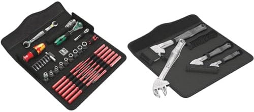 Wera 05135926001 KK W 1 Kraftform Kompakt W1 Wartung, 1/4 x 10 mm, Werkzeug-Set, 35-teilig Schwarz Stück & 05020110001 6004 Joker 4 Set 1 Selbstjustierender Maulschlüsselsatz, 4-teilig