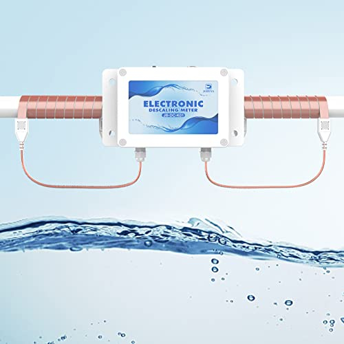 JOBYNA Descalcificador Electrónico, Sistema Alternativo de Ablandador de Agua, Filtro Para Reducir Cal, Plomo, Cloro, Metales, Antical Para Agua Blanda (Actualización)