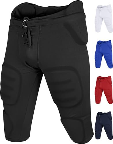 Penveer Fußballhose für Jugendliche, integrierte Sicherheitshose, bequem, für Jungen, Schwarz, XL