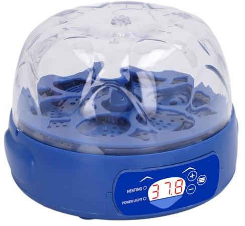 Eierbrüterei, Ausstellung von 6 Eiern. Brutkasten für Gänse (EU-Stecker 100 bis 240 V)