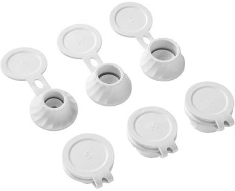 6 Inverted Bottle Caps - Upside Down Bottle Caps, Leak Proof Transfer Connectors Caps | 3 Sizes Adapters Caps for Lotions Shampoos Kitchen Condiments Liquid Soap Shower Gel Seasoning Bottles