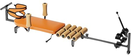 ZWDMAER Rückenstretch-Traktionstisch, Cervical-Rücken-Stretcher-Traktions-Bett für Spannungsentlastung, Rückendekompression- bis zu 130kg Gewichtskapazität, justierbare Länge von140 bis185cm