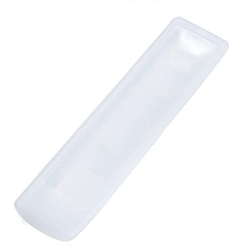 Custodia a distanza, copertura di controllo remoto, copertura protettiva impermeabile in silicone, controller protettivo in silicone trasparente Sleeve universale per il condizionatore d'aria TV (21x