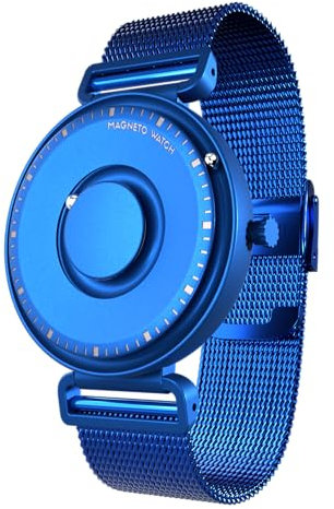 Magneto Watch Fusion Blue Maschenarmband Blau Armbanduhr für Männer und Frauen