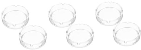 iplusmile 3 Ensembles Cendrier Récipient À Cendres Fumantes Conteneur À Mégots De Cendres Bac À Cendres Coupe-vent Un Verre Transparent 2 Pièces * 3