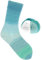 Rico Design Superba Cashmeri Luxury Socks | Sockenwolle mit Kaschmir | Strumpfwolle 4-fädig | Sockengarn mit Farbverlauf (30 | aqua)