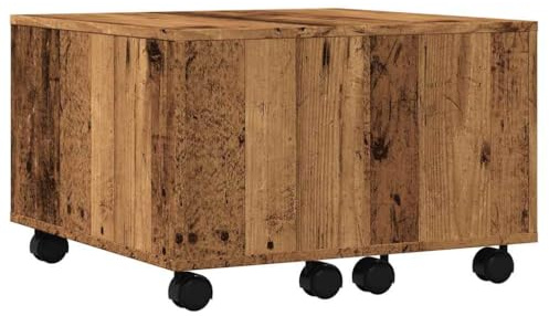 vidaXL Couchtisch Altholz-Optik 60x60x38 cm Holzwerkstoff, Beistelltisch, Wohnzimmertisch, Akzenttisch, Sofatisch, Kaffeetisch, Beistelltisch