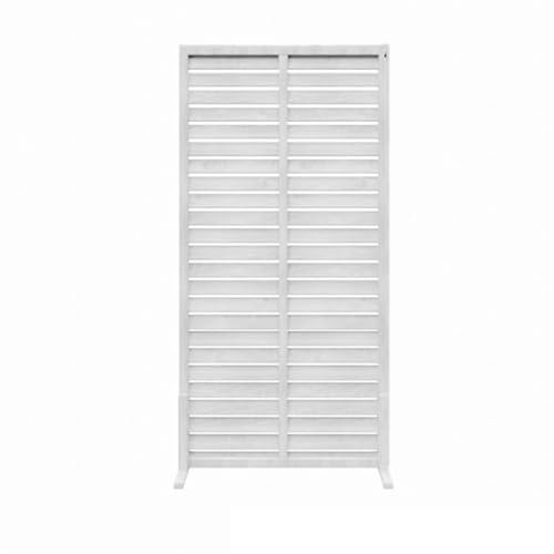 Panneaux de clôture de jardin en bois pour balcon, terrasse, blanc, 90 x 150 cm