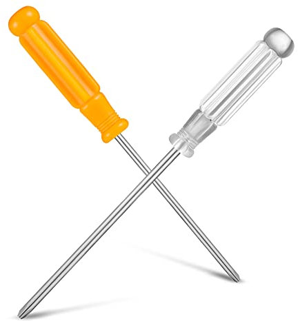 Uonlytech Feinmechaniker Schraubendreher Kreuzschlitz 2 Stück Stahl Kunststoff Ergonomischer Griff Handwerkszeug Für Reparatur Und Montage