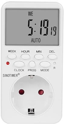 Prise de minuterie numérique électronique TM519, prise Programmable EU BR UK US IL avec minuterie 220V 120V 7 jours 12/24 heures(EU)