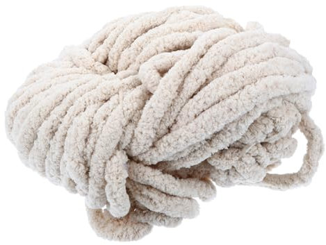 HOMSFOU 1Stück Chenille Garn Dicke Isländische Flauschig für Strickzubehör zum Häkeln von Decken Schals Mützen und Mehr