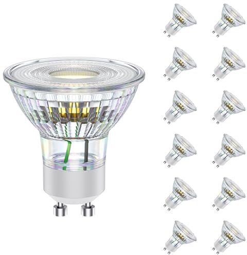 novapollo Bombillas LED GU10 No Regulables, 5,7W (Equiv a 75W), Luz Blanca Cálida 4000K, Ángulo 38°, Sin Filamento | Ideal Para Iluminación Empotrada/Riel, Cocina, Campana, Salón, Dormitorio