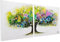 KunstLoft Acryl Gemälde 'Regenbogenbaum' 160x80cm mehrteilig Kunst