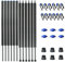 Baunsal® Trampolin Netzstangen 6 x Ø 28 x 1,2 mm x 232,5 cm (JS+EXD) Trampolin Stangen Ersatz Trampolin Ersatzteile Stangen Trampolin Ersatzteil Netzpfosten Netzstangen Trampolin Netzstange