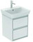 Ideal Standard Connect Air Waschtischunterschrank, 430mm, 2 Auszüge, E1608, Farbe: Weiß glänzend/hellgrau matt - E1608KN