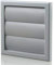 External Ducting Gravity Wall Shutter Grille Stop Back Draught Draft Ducting Air Vent with Round Spigot and Non-Return Shutter Heat Recovery System 125 mm
