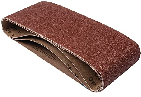 Trend Aluminium Oxide 100 x 610mm 60 Grit Abrasive Sanding Belt, AB/B100/60A, Pack of 3 | Ideal For Fast Stock Removal On Wood, Metal And Paint Surfaces; Aluminium Oxide Belts, Pack Of 3, AB/B100/60A