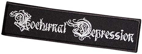 N0KTURNAL DEPRESSI0N (Black Metal DSBM) Embroidered Iron on Applique Souvenir Accessory