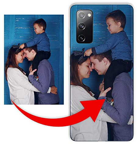 KX-Mobile Personalisierte Hülle für Samsung Galaxy S20 Handyhülle aus Silikon/TPU mit deinem eigenen Motiv - Dein eigenes Bild Selfie Design Foto