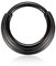 hengkaixuan 8mm 16G schwarze Nasenringe 316L chirurgischer Stahl Dreifach gestapelter Septum-Ohrmanschetten-Helix-Clicker-Scharnierring Unisex-Creolen Septum-Piercing