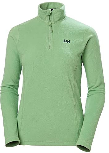 Helly Hansen Daybreaker 1/2 Zip Fleece Giacca, Verde Scuro, L Donna