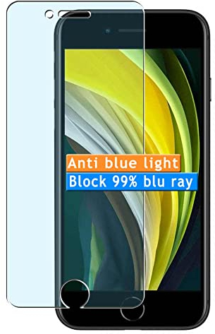 Vaxson 3 Stück Anti Blaulicht Schutzfolie kompatibel mit iPhone SE 2 2020 Display Bluelight folie folien Displayschutzfolie （ nicht Panzer Schutz Glas folie SchutzGlas nicht PanzerGlas ） Neue