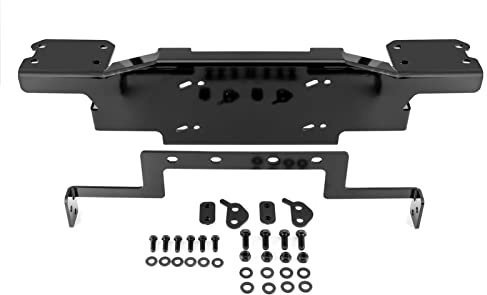 Wsays Seilwinde Montagehalterungs-Set, 5,9 kg, Frontstoßstange, Seilwinde, Montageplatte, kompatibel mit Jeep Wrangler JL/JLU & Gladiator mit Metallstoßstange