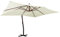 vidaXL Sombrilla jardín voladiza Palo de Madera Arena Blanco 400x300cm