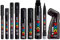 Posca - Full Set of 9 Pens - MOP'R, PCF-350, PC-17K, PC-8K, PC-7M, PC-5M, PC-3M, PC-1M, PC-1MR - Black Set