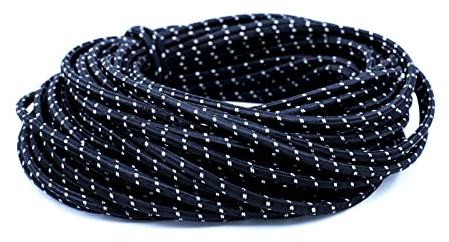 Expanderseil 35 Meter Durchmesser 8mm Gepäckspanner,Gummiseil für anhängerplane,Spanngummi,Spanngurte,Dehnbar Spanngurt,Befestigung Riemen,Gummiband,Für Transport Ladungsfixierung Planenseil(schwarz)