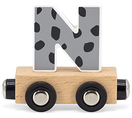 Elefantasie Buchstabenzug Namenszug Holzeisenbahn magnetisch Holzbuchstaben Wunschname zusammenstellen N bunt