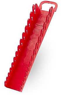 TEKTON 14-Tool Stubby Combination Wrench Holder (Red) | OWP21214 | Rot