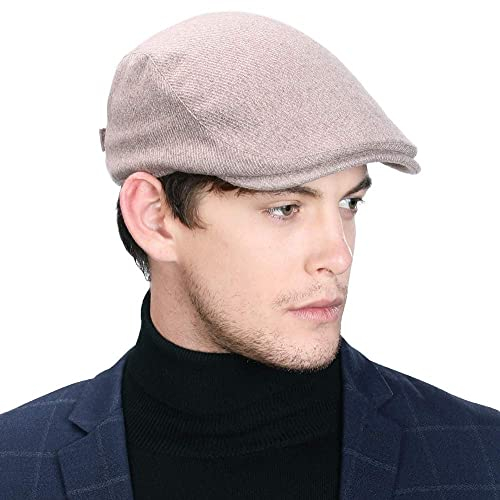 Comhats Herren Winter Schapka Schiebermütze trappermütze Winterhüte Duckbill Gatsby Basecap L Kamel