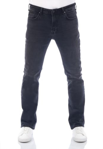 LTB Jeans Herren Stretch PaulX Straight Fit Jeanshose Hose Denim, Länge:34L, Weite:33W, Farbe:Wolf Black Wash (54914)