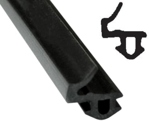 SN-TEC Fensterdichtung/Renovierungsdichtung/Fenstergummi SD 2159 für 4,0 bis 6,0mm Nut z.B. für Veka Fenster, Farbe: schwarz (5 Meter)